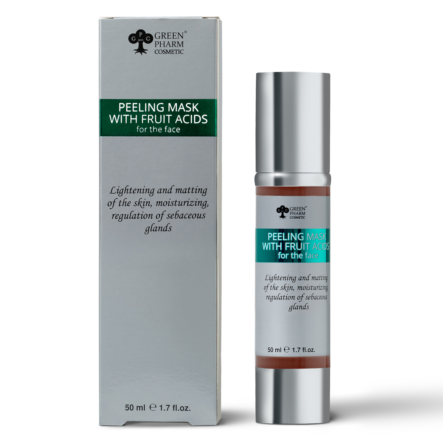 Пилинг маска с плодови киселини за лице, 50 ml